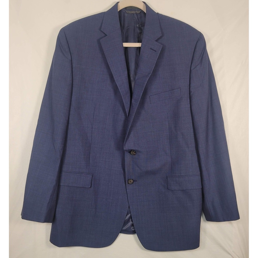 Lauren Ralph Lauren Blazer Mens 44R Blue 100% Wool Macy's Career Party Travel